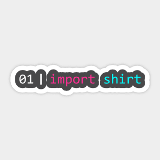 Python shirt Sticker